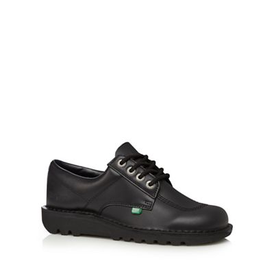 Kickers Black leather support lace up shoes